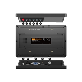 7 inch 1000nits Industrial Touch Monitor